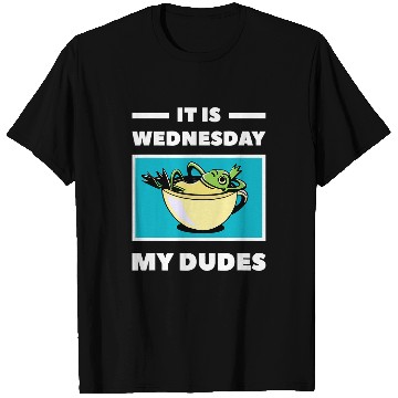 Discover Frog Pet it is wednesday my dudes meme funny frog meme T-Shirts