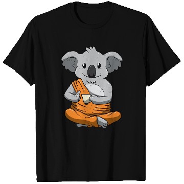 Discover Koala Pet Koalafied Buddha Koala Drinking Tea T-Shirts