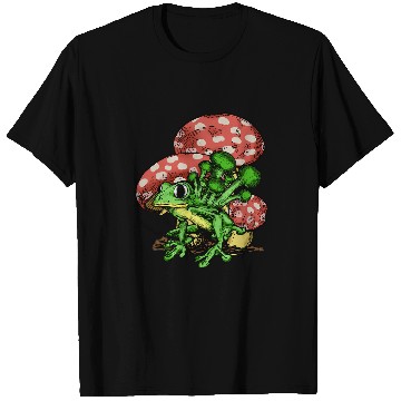 Discover Frog Pet psychedelics Hippie Frog Toad Mushrooms Forest Nature Fungi T-Shirts
