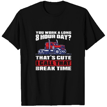 Discover Truck Fun 18 Wheeler Freighter Truck Driver 5 T-Shirts