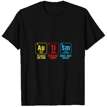 Discover Autism Puzzle Elements Periodic Table Awareness ASD Men Women T-Shirts