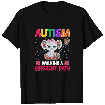 Discover Autism Puzzle Walking a Different Path Support Autism Warriors T-Shirts
