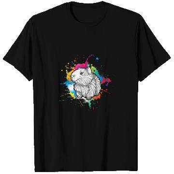Discover Guinea Pig Pet Face Colorful Artwork T-Shirts