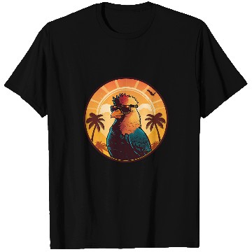 Discover Chicken Pet Cool Retro sunset vintages sunrise T-Shirts