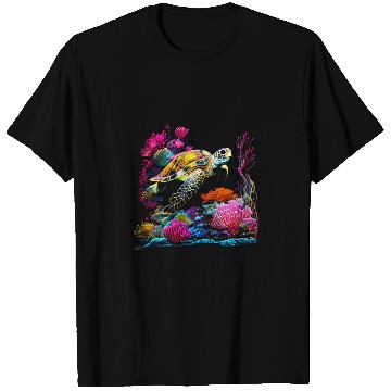 Discover Turtle Pet Tortoise Waterturtle Ocean Natural Environment 18 T-Shirts