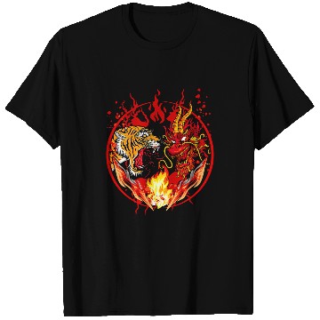 Discover Dragon Pet and Dragon  Japanese Dragon Tiger T-Shirts