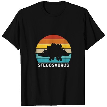 Discover Dinosaur Pet Retro Dinosaur Women Stegosaurus T-Shirts