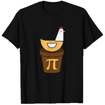 Discover Chicken Pet Pi Day Chicken Pot Pie Math Science Funny Boys Pi Day T-Shirts