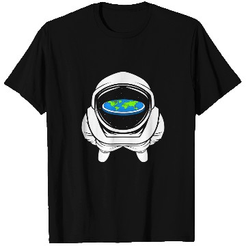 Discover Astronaut Job funny flat earth text design joke astronaut T-Shirts