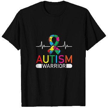 Discover Autism Puzzle Warrior Autistic Ninja Spectrum Asperger Syndromes T-Shirts