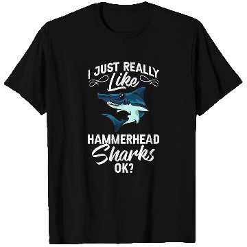 Discover Shark Pet Hammerhead Shark Head Tooth Funny T-Shirts