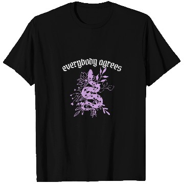 Discover Snake Pet Everybody Agrees Modern Lavender Snake Artwork T-Shirts