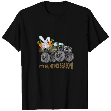 Discover Tractor Fun Carrot Eggscavator Construction Easter Tractor Egg Hunt T-Shirts