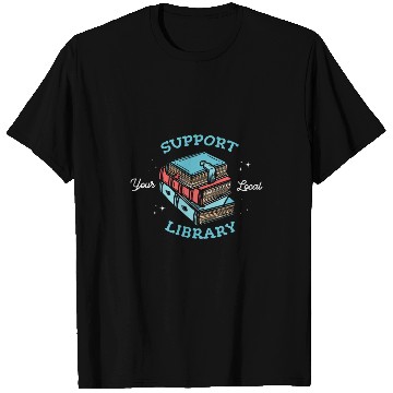 Discover Book Fun Support your local library Design for a Librarian Fan T-Shirts