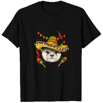 Discover Otter Pet Otters Mexico Cinco de Mayo Sea Otter Sombrero Mexican Party Animal T-Shirts