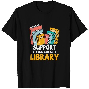 Discover Book Fun Support your local Library Book Reading T-Shirts