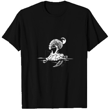 Discover Fishing Fun Island Turtle Creative Art T-Shirts