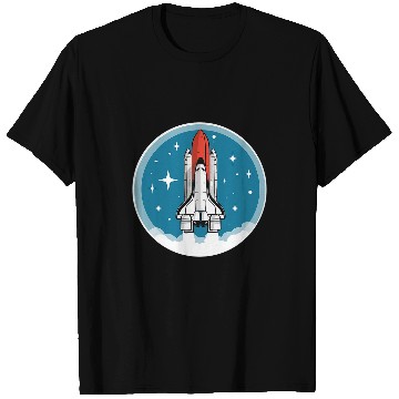 Discover Astronaut Job vintages Space Shuttle Launch Stars Retro 80s Seal T-Shirts