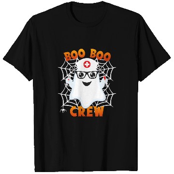 Discover nurses Job Boo Boo Crew Funny Halloween nurses Dialysis Tech Physician T-Shirts