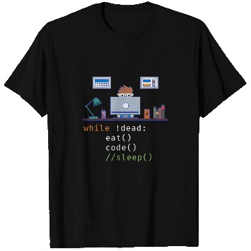 Discover Python Pet Computer Science Python Programmer Gift Eat Code Sleep T-Shirts