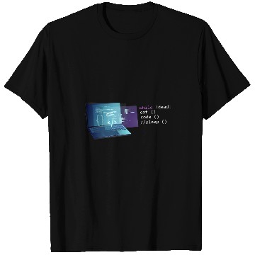 Discover Python Pet Eat Code Sleep Repeat Computer Science Python Programmer T-Shirts