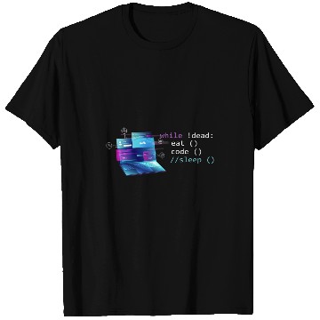 Discover Python Pet Computer Science Python Programmer Eat Code Sleep Repeat Tee T-Shirts