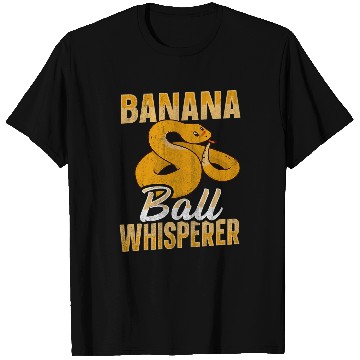 Discover Python Pet Banana Ball Whisperer Snake Funny Ball Python04 T-Shirts