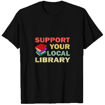 Discover Book Fun Support Your Local Library Book Readers Lovers 2 T-Shirts
