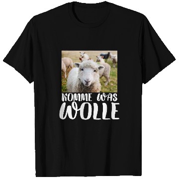 Discover Sheep Pet Komme Was Wolle Lamb Saying Sheep Wool Sheep Head Evolution T-Shirts