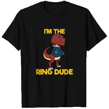 Discover Dinosaur Pet Bear Dinosaur Tyrannosaurus rexs TRex Ring Bearersaurus Page Boy 2 T-Shirts