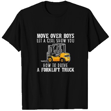 Discover Forklift Fun Truck Girls Forklift Operator Forklift Truck Driver T-Shirts