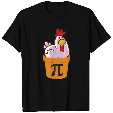 Discover Chicken Pet Pot Pi Funny Math Math Day Chicken Pot Pie T-Shirts