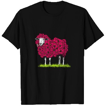 Discover Sheep Pet with Flower Wool Floral Sheep Lover T-Shirts