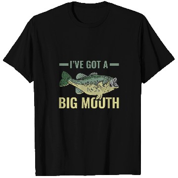 Discover Fishing Fun Ive Got A Big Mouth Fish Largemouth Bass Fishermen T-Shirts