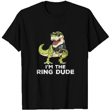 Discover Dinosaur Pet Bear Dinosaur Tyrannosaurus rexs TRex Ring Bearersaurus Page Boy 3 T-Shirts