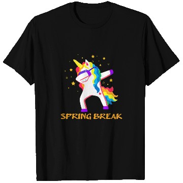 Discover Unicorn Pet  Spring Break Florida School Trip Dab Girl 2 T-Shirts