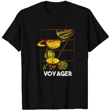 Discover Astronaut Job Voyager Space Probe Spacecraft Solar System Planet Space T-Shirts