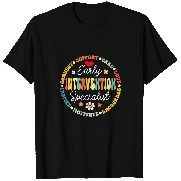 Discover Intervention Teacher Team Early Intervention Specialist 3 T-Shirts