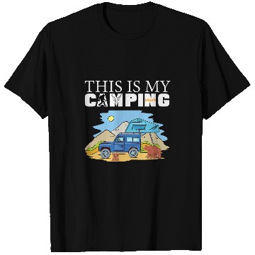 Discover this is my camping rv van camping saying happy camper bear 1 T-Shirts