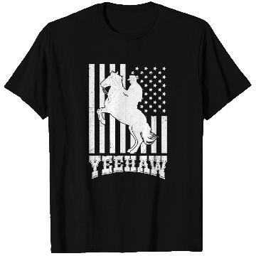 Discover Horse Pet Yeehaw Cowboy Rodeo Horse Bull Riding For Men Women Kids T-Shirts