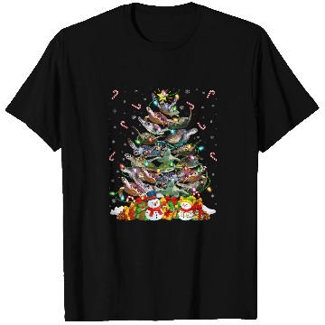 Discover Turtle Pet Xmas Lighting Tree Santa Sea Turtle Christmas 058 T-Shirts