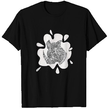 Discover Rhino Pet Patterned exotic rhino artwork black and white Mehndi T-Shirts