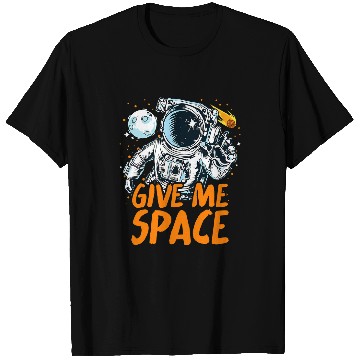 Discover Astronaut Job Give Me Space Balloons Moon Mars Planets T-Shirts