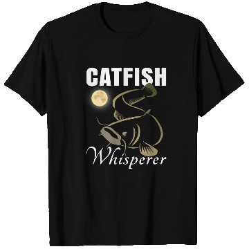 Discover Fishing Fun Catfish Whisperer Fish Artwork Night Fishing T-Shirts