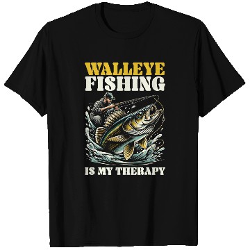 Discover Fishing Fun Walleye Fishing Fish Catcher Fisher Fisherman 6 T-Shirts