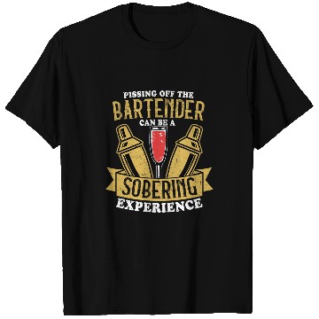 Discover Pissing Off The Bartender Barman Cocktail T-Shirts