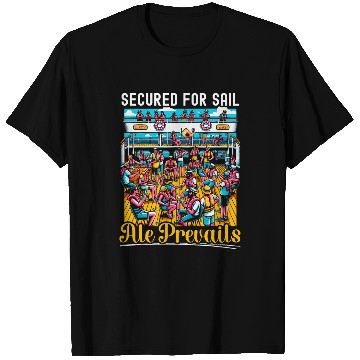 Discover Beer Fun Muster Drill Alcohol Drinker Drinking Beer Cruise Ship 1 T-Shirts