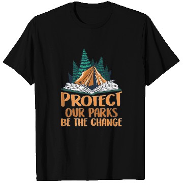 Discover Book Fun Protect Our Parks Be The Change Nature Book Environment 1 T-Shirts