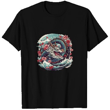 Discover Dragon Pet Magnificent Japanese Dragon Graphic T-Shirts
