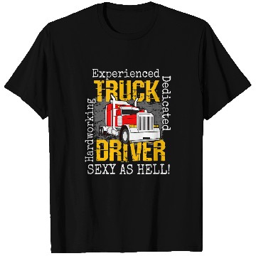 Discover Truck Fun Attributes Trucker Big Rig Trucker T-Shirts